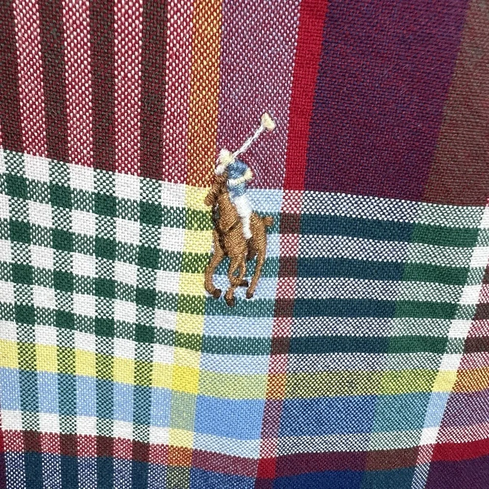 Ralph Lauren Mens 3XB Multicolored‎ Plaid Long Sleeve Button Down Thick Shirt - Picture 4 of 7